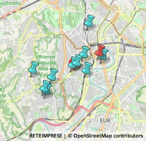 Mappa Via Francesco Arese, 00149 Roma RM, Italia (1.42455)