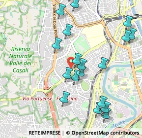 Mappa Via Francesco Arese, 00149 Roma RM, Italia (1.2105)