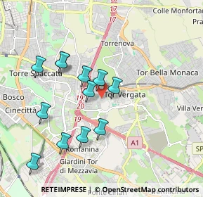 Mappa Via Vincenzo Consani, 00133 Roma RM, Italia (1.905)