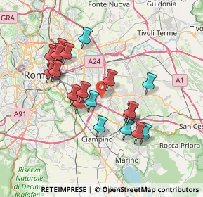 Mappa Via Vincenzo Consani, 00133 Roma RM, Italia (7.104)