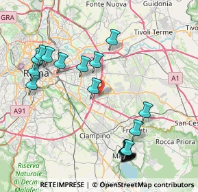 Mappa Via Vincenzo Consani, 00133 Roma RM, Italia (9.624)