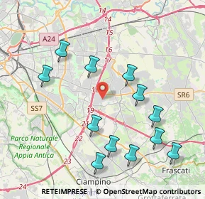 Mappa Via Vincenzo Consani, 00133 Roma RM, Italia (4.51417)