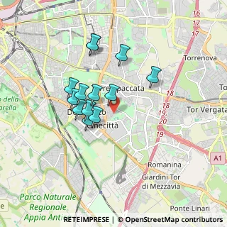 Mappa Via Giuseppe Messina, 00173 Roma RM, Italia (1.54615)