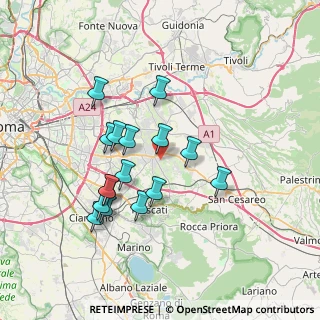 Mappa Via Castel di Lucio, 00132 Roma RM, Italia (6.89563)