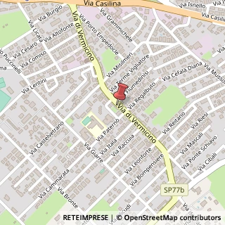 Mappa Via di Vermicino, 70, 00133 Roma, Roma (Lazio)