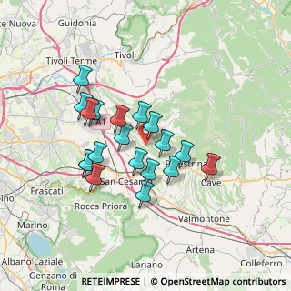 Mappa 00010 Palestrina RM, Italia (6.26211)