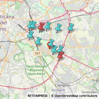 Mappa Via Carlo Calisse, 00173 Roma RM, Italia (3.07071)