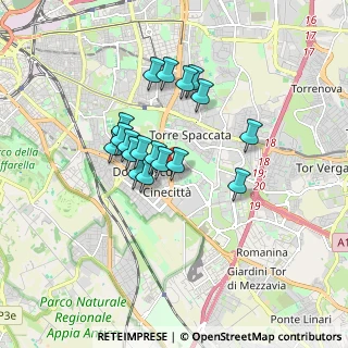 Mappa Via Carlo Calisse, 00173 Roma RM, Italia (1.42889)