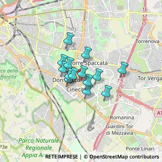 Mappa Via Carlo Calisse, 00173 Roma RM, Italia (1.08214)
