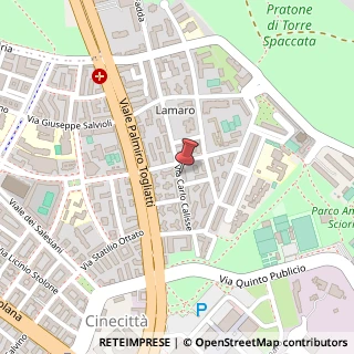 Mappa Via Carlo Calisse, 5, 00173 Roma, Roma (Lazio)