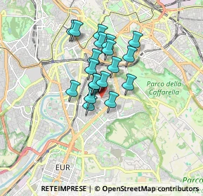 Mappa Via Eleonora Curlo Ruffini, 00145 Roma RM, Italia (1.2545)