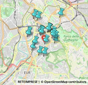 Mappa Via Eleonora Curlo Ruffini, 00145 Roma RM, Italia (1.2395)