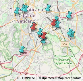 Mappa Via Eleonora Curlo Ruffini, 00145 Roma RM, Italia (3.87353)