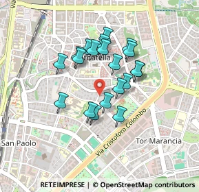 Mappa Via Eleonora Curlo Ruffini, 00145 Roma RM, Italia (0.3645)