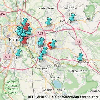 Mappa Via di Torre Gaia, 00133 Roma RM, Italia (9.354)