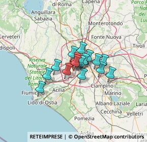 Mappa Via Dante de Blasi, 00149 Roma RM, Italia (7.98938)