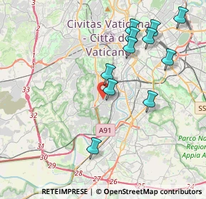 Mappa Via Francesco Arese, 00151 Roma RM, Italia (4.36636)