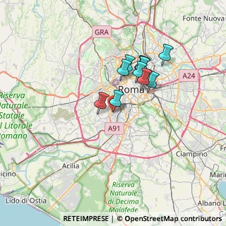 Mappa Via Francesco Arese, 00151 Roma RM, Italia (5.76455)
