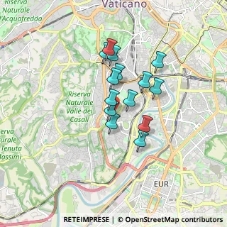 Mappa Via Francesco Arese, 00151 Roma RM, Italia (1.33429)