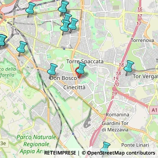 Mappa Via Oronzo Quarta, 00173 Roma RM, Italia (3.31154)