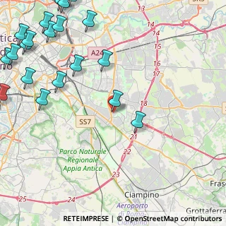 Mappa Via Oronzo Quarta, 00173 Roma RM, Italia (7.0455)