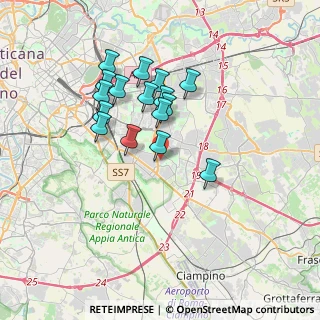 Mappa Via Oronzo Quarta, 00173 Roma RM, Italia (3.25938)