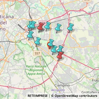 Mappa Via Oronzo Quarta, 00173 Roma RM, Italia (3.07643)