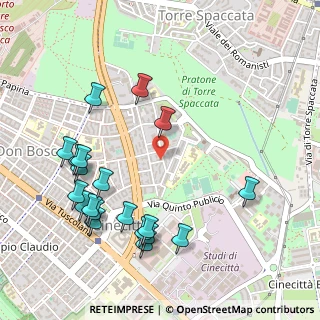 Mappa Via Oronzo Quarta, 00173 Roma RM, Italia (0.625)