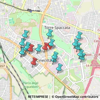 Mappa Via Oronzo Quarta, 00173 Roma RM, Italia (1.0025)