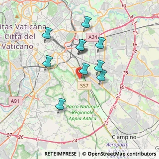 Mappa Via Campo Barbarico, 00178 Roma RM, Italia (3.33)