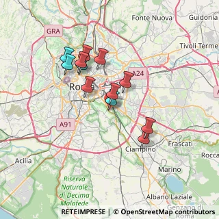 Mappa Via Campo Barbarico, 00178 Roma RM, Italia (6.2925)