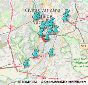 Mappa Via Enrico Cruciani Alibrandi, 00149 Roma RM, Italia (3.23933)