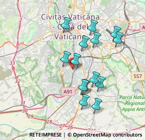 Mappa Via Enrico Cruciani Alibrandi, 00149 Roma RM, Italia (3.56071)