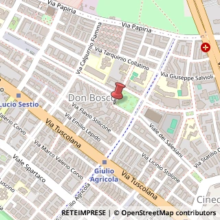 Mappa Piazza San Giovanni Bosco,  81, 00175 Roma, Roma (Lazio)