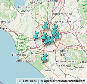 Mappa Via Luigi Bartolucci, 00149 Roma RM, Italia (7.93182)