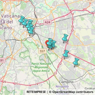 Mappa Via Tuscolana, 00100 Roma RM, Italia (3.88417)