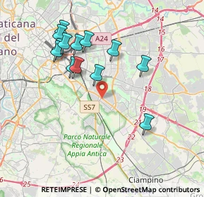 Mappa Via Tuscolana, 00100 Roma RM, Italia (3.98538)