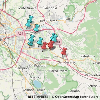 Mappa Monte Compatri, 00040 Roma RM, Italia (5.33917)