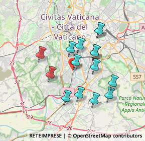 Mappa Via Giuseppe Pianigiani, 00149 Roma RM, Italia (3.34133)