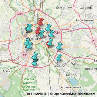 Mappa Via Lucio Sestio, 00178 Roma RM, Italia (6.95529)