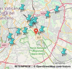 Mappa Via Anicio Paolino, 00178 Roma RM, Italia (4.30154)