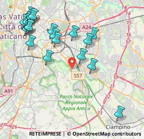 Mappa Via Anicio Paolino, 00178 Roma RM, Italia (5.1525)