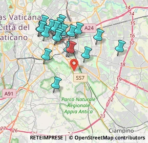 Mappa Via Anicio Paolino, 00178 Roma RM, Italia (3.964)