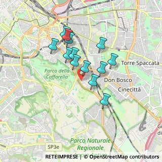 Mappa Via Anicio Paolino, 00178 Roma RM, Italia (1.52308)