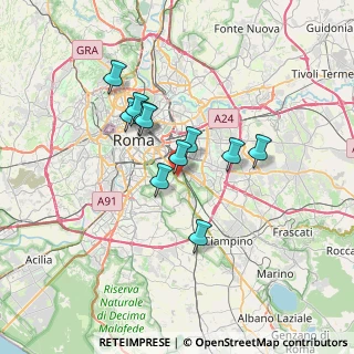Mappa Via Anicio Paolino, 00178 Roma RM, Italia (5.68182)