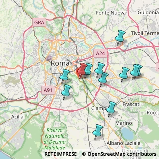 Mappa Via Anicio Paolino, 00178 Roma RM, Italia (7.68333)