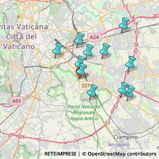 Mappa Via Anicio Paolino, 00178 Roma RM, Italia (3.68091)