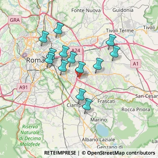 Mappa Area di parcheggio, 00133 Roma RM, Italia (6.75769)