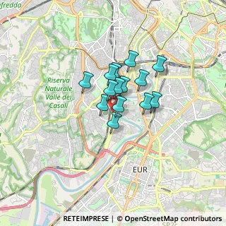 Mappa Via Luigi Rava, 00146 Roma RM, Italia (1.07214)