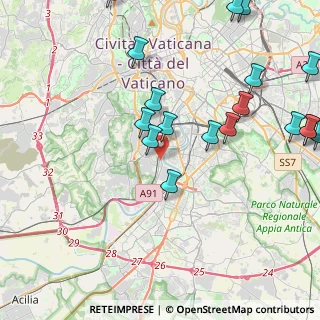 Mappa Via Luigi Rava, Roma RM (5.57)